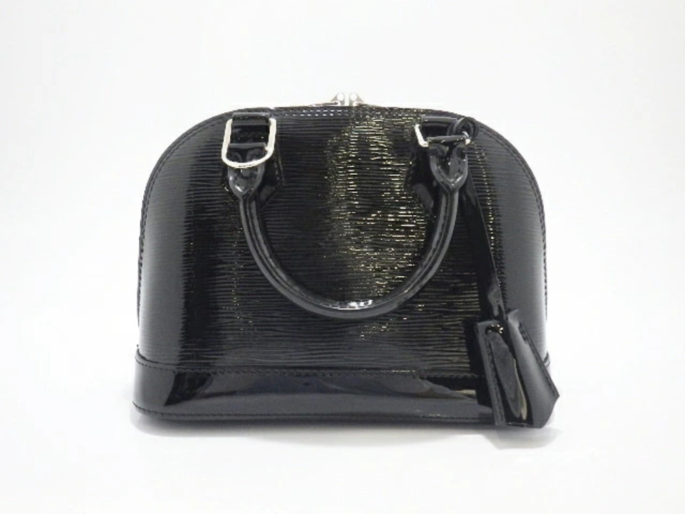 LOUIS VUITTON Alma Shoulder Bag Electric Epi Leather Noir Black